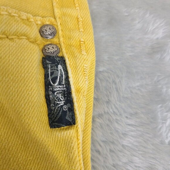 Women's Silver SUKI Skinny Jeans 26x31 Mustard Yellow - Picture 2 of 9